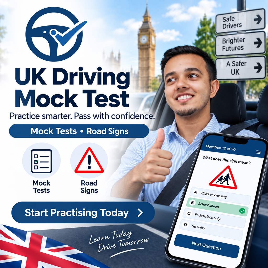 UK Driving Mock Test — free full-length practice mock test one
